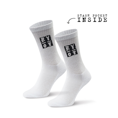 RYOT Athletic Stash Socks White