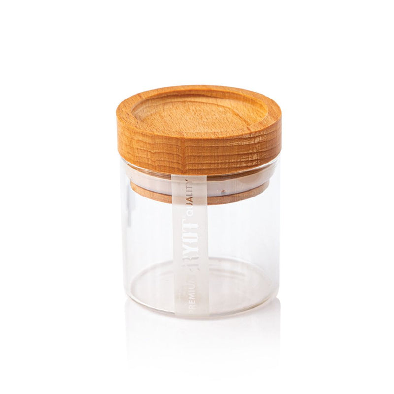 Ryot Clear Glass Jar With Beech Tray Lid
